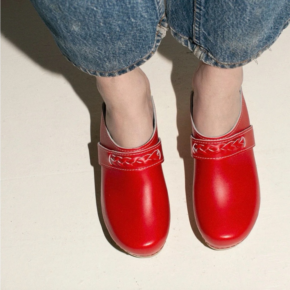 No. 6 Red Bridget Clog Size 37 (worn once!)
